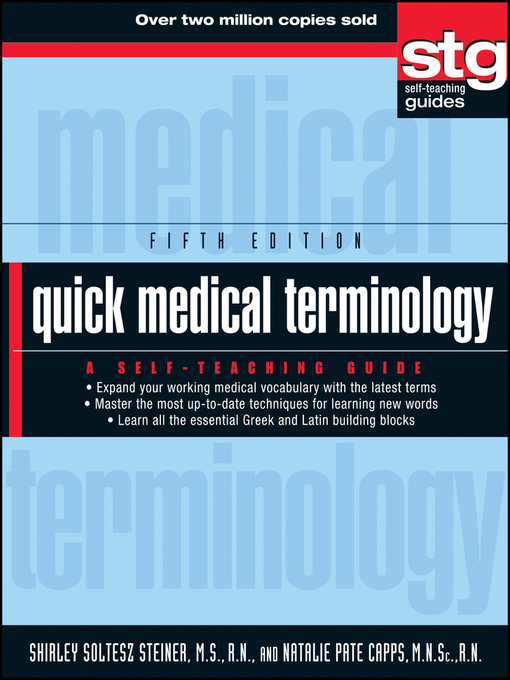 Title details for Quick Medical Terminology by Shirley Soltesz Steiner - Available